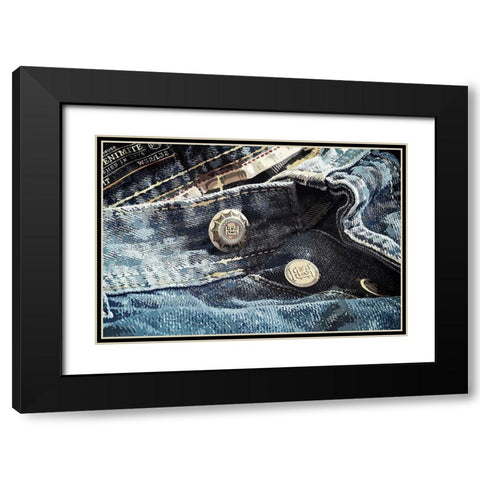 Jeans Black Modern Wood Framed Art Print with Double Matting by Hausenflock, Alan