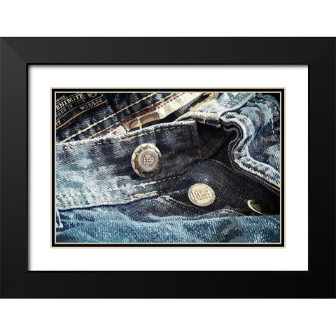 Jeans Black Modern Wood Framed Art Print with Double Matting by Hausenflock, Alan