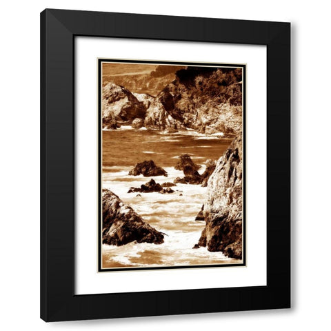 Garrapata Highlands V Black Modern Wood Framed Art Print with Double Matting by Hausenflock, Alan