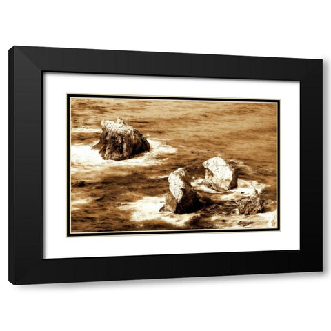 Garrapata Highlands VI Black Modern Wood Framed Art Print with Double Matting by Hausenflock, Alan