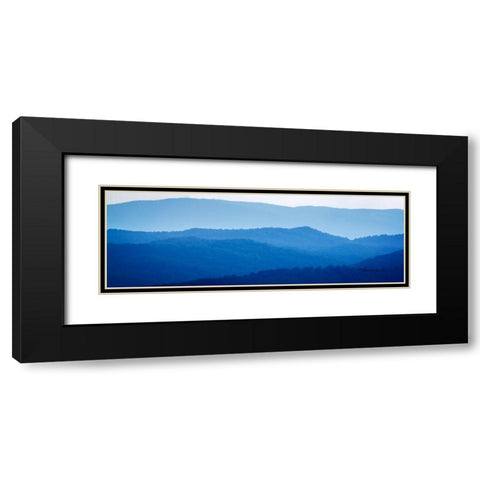 The Blue Ridge I Black Modern Wood Framed Art Print with Double Matting by Hausenflock, Alan