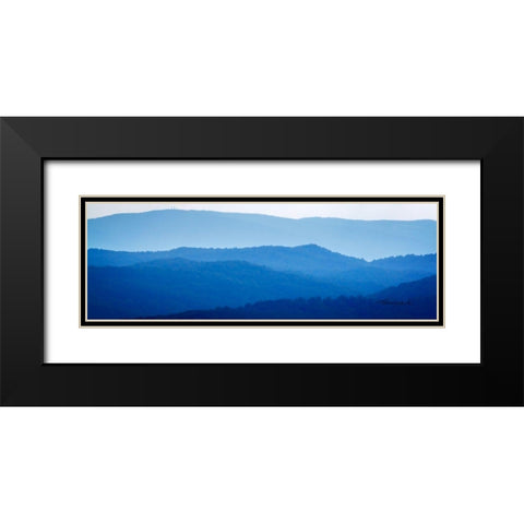 The Blue Ridge I Black Modern Wood Framed Art Print with Double Matting by Hausenflock, Alan