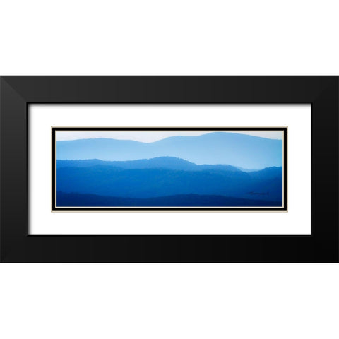 The Blue Ridge II Black Modern Wood Framed Art Print with Double Matting by Hausenflock, Alan