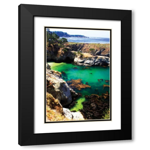 China Cove I Black Modern Wood Framed Art Print with Double Matting by Hausenflock, Alan