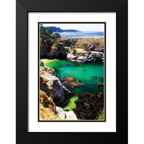 China Cove I Black Modern Wood Framed Art Print with Double Matting by Hausenflock, Alan