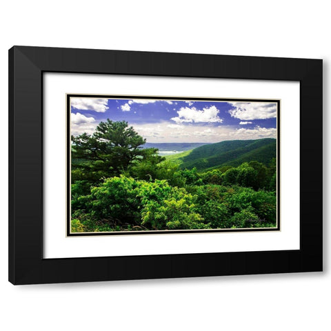 Dickey Ridge Black Modern Wood Framed Art Print with Double Matting by Hausenflock, Alan