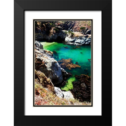 China Cove II Black Modern Wood Framed Art Print with Double Matting by Hausenflock, Alan