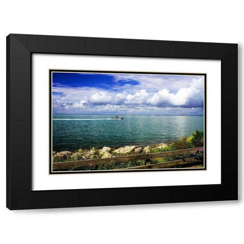Back to the Dock Black Modern Wood Framed Art Print with Double Matting by Hausenflock, Alan