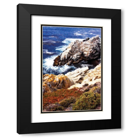 Pinnacle Cove I Black Modern Wood Framed Art Print with Double Matting by Hausenflock, Alan