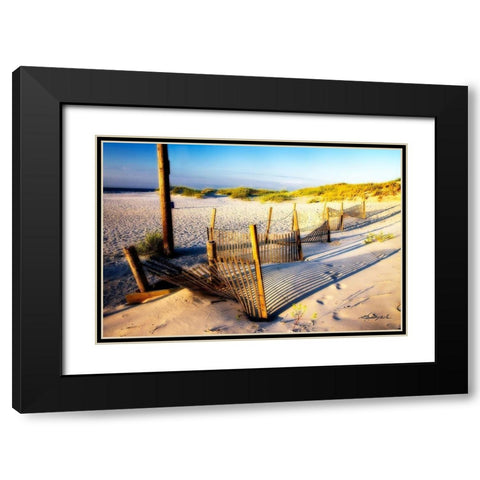 Sand and Sunshine Black Modern Wood Framed Art Print with Double Matting by Hausenflock, Alan