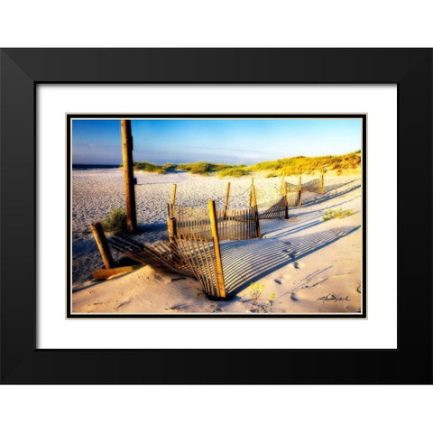 Sand and Sunshine Black Modern Wood Framed Art Print with Double Matting by Hausenflock, Alan