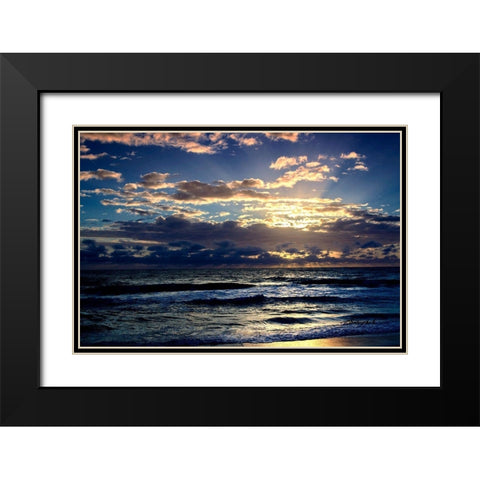 Sun Breaking Through Black Modern Wood Framed Art Print with Double Matting by Hausenflock, Alan