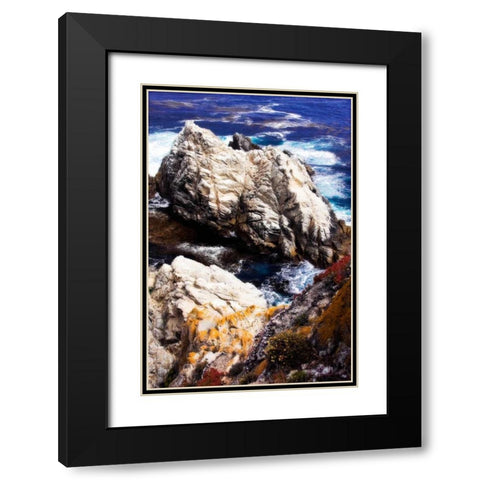 Pinnacle Cove II Black Modern Wood Framed Art Print with Double Matting by Hausenflock, Alan