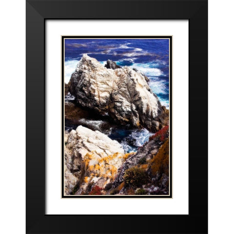 Pinnacle Cove II Black Modern Wood Framed Art Print with Double Matting by Hausenflock, Alan