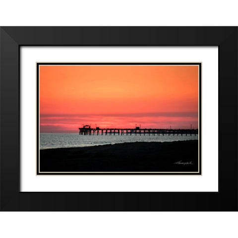 Ready for Night Fishing Black Modern Wood Framed Art Print with Double Matting by Hausenflock, Alan