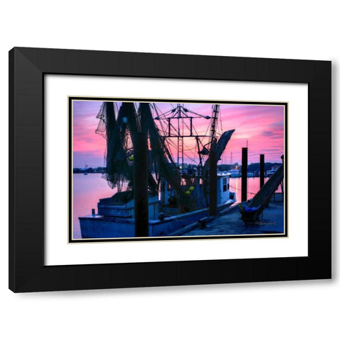 A Long Day Comming Black Modern Wood Framed Art Print with Double Matting by Hausenflock, Alan