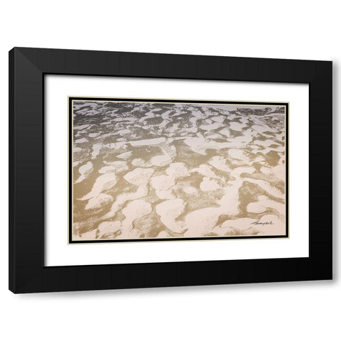 Sand Black Modern Wood Framed Art Print with Double Matting by Hausenflock, Alan