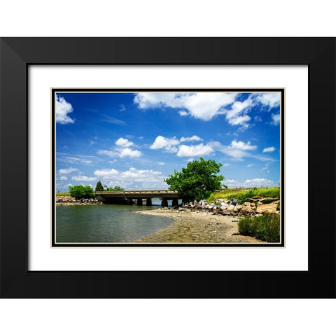 Bridge to Tomorrow Black Modern Wood Framed Art Print with Double Matting by Hausenflock, Alan