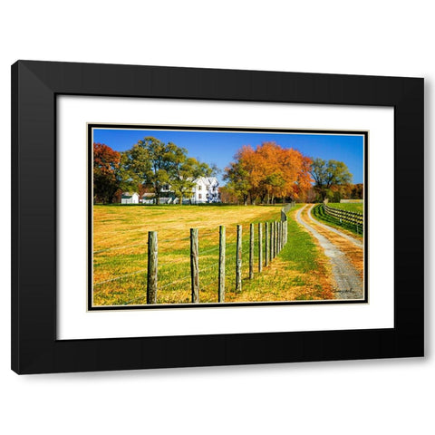 Homestead Black Modern Wood Framed Art Print with Double Matting by Hausenflock, Alan