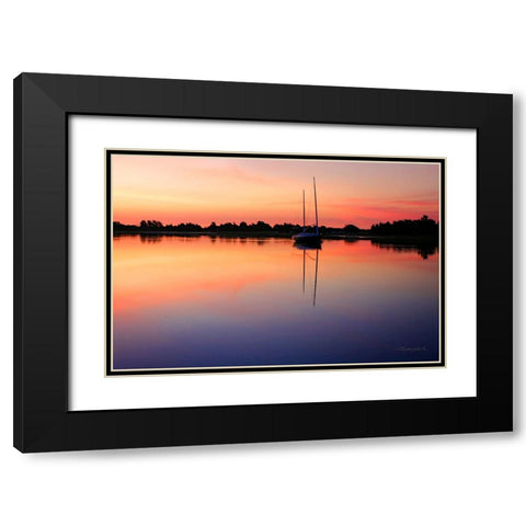 New Day Dawning Black Modern Wood Framed Art Print with Double Matting by Hausenflock, Alan