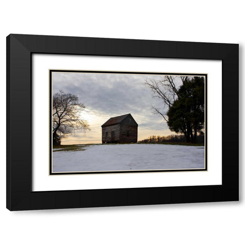 Winter Sky II Black Modern Wood Framed Art Print with Double Matting by Hausenflock, Alan