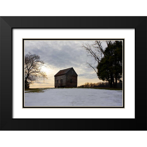 Winter Sky II Black Modern Wood Framed Art Print with Double Matting by Hausenflock, Alan