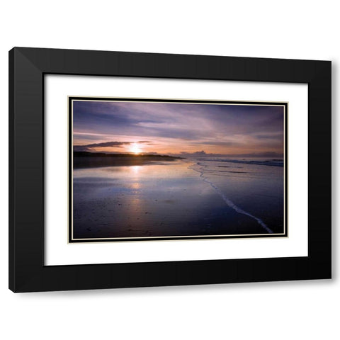 Stormy Sunrise Black Modern Wood Framed Art Print with Double Matting by Hausenflock, Alan