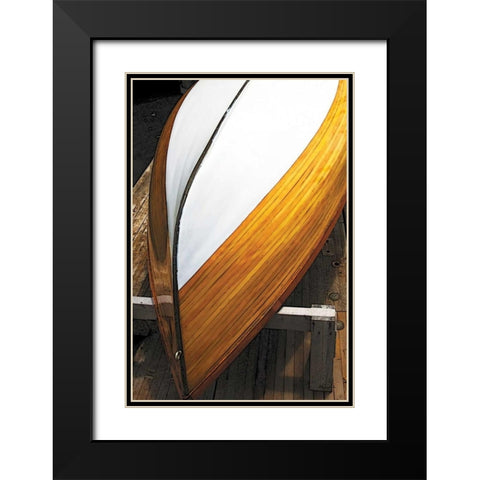 New Boat I Black Modern Wood Framed Art Print with Double Matting by Hausenflock, Alan