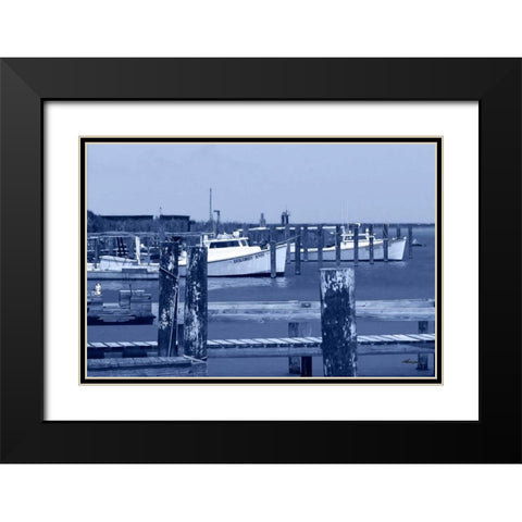 At the Dock I Black Modern Wood Framed Art Print with Double Matting by Hausenflock, Alan