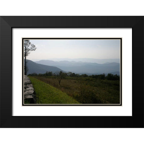 Serene Countryside I Black Modern Wood Framed Art Print with Double Matting by Hausenflock, Alan