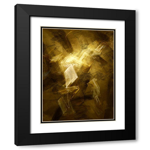 Fractal Light I Black Modern Wood Framed Art Print with Double Matting by Hausenflock, Alan