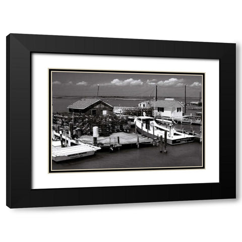 Tangier Island I Black Modern Wood Framed Art Print with Double Matting by Hausenflock, Alan