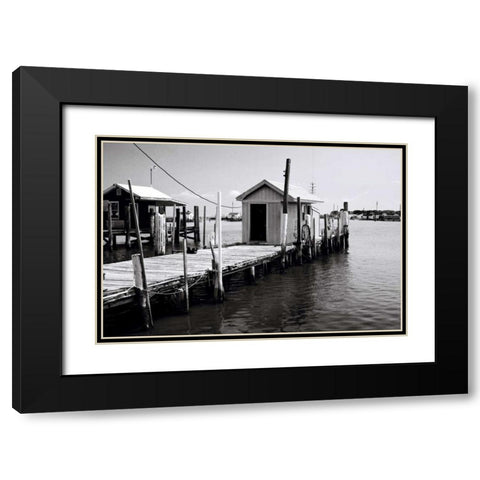 Tangier Island IV Black Modern Wood Framed Art Print with Double Matting by Hausenflock, Alan