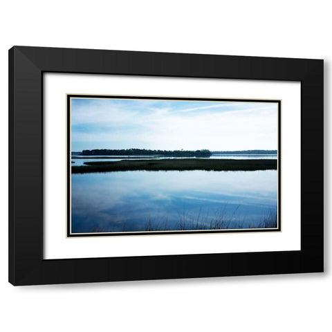 Still Water II Black Modern Wood Framed Art Print with Double Matting by Hausenflock, Alan