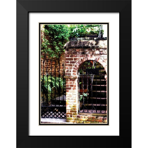 Charleston Hideaway II Black Modern Wood Framed Art Print with Double Matting by Hausenflock, Alan