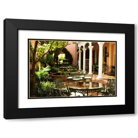 Charleston Style Black Modern Wood Framed Art Print with Double Matting by Hausenflock, Alan