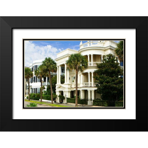 Charleston Style III Black Modern Wood Framed Art Print with Double Matting by Hausenflock, Alan