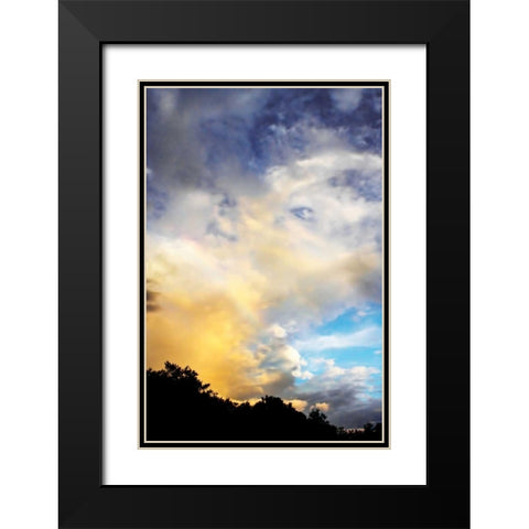 Rainbow Cloud I Black Modern Wood Framed Art Print with Double Matting by Hausenflock, Alan