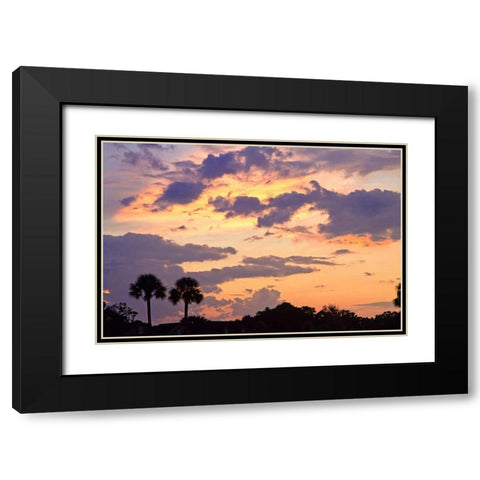 San Marcos Sunset III Black Modern Wood Framed Art Print with Double Matting by Hausenflock, Alan