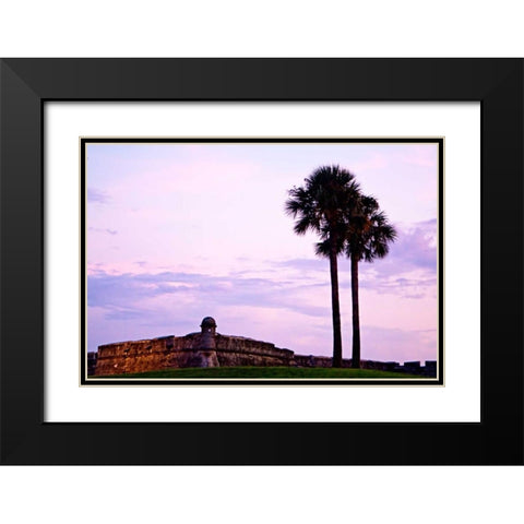 Castillo I Black Modern Wood Framed Art Print with Double Matting by Hausenflock, Alan