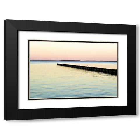 Toward the Horizon III Black Modern Wood Framed Art Print with Double Matting by Hausenflock, Alan