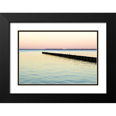 Toward the Horizon III Black Modern Wood Framed Art Print with Double Matting by Hausenflock, Alan