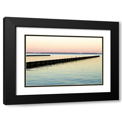 Toward the Horizon IV Black Modern Wood Framed Art Print with Double Matting by Hausenflock, Alan