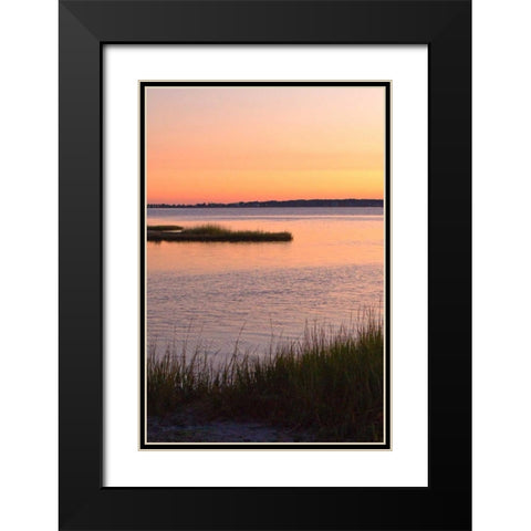 Chincoteague Sunrise IV Black Modern Wood Framed Art Print with Double Matting by Hausenflock, Alan