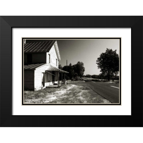 Crossroads I Black Modern Wood Framed Art Print with Double Matting by Hausenflock, Alan