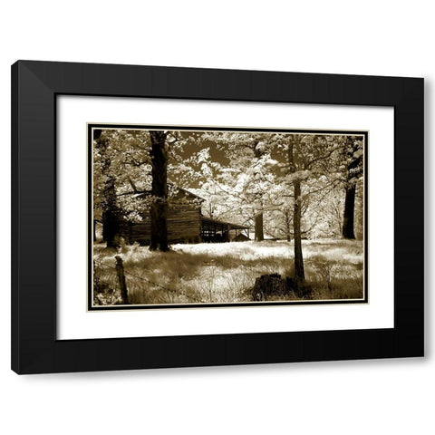 Smokehouse Black Modern Wood Framed Art Print with Double Matting by Hausenflock, Alan