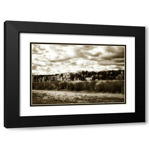 Hanover Farm II Black Modern Wood Framed Art Print with Double Matting by Hausenflock, Alan