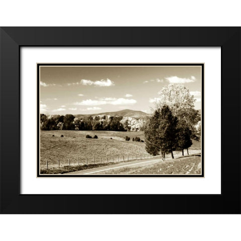 Autumn Foothills III Black Modern Wood Framed Art Print with Double Matting by Hausenflock, Alan