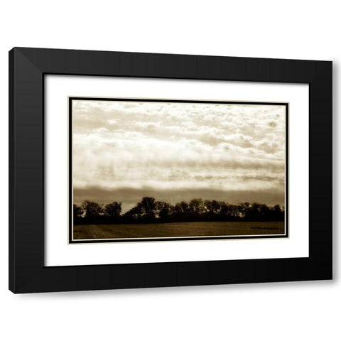 Clouds and Fields I Black Modern Wood Framed Art Print with Double Matting by Hausenflock, Alan