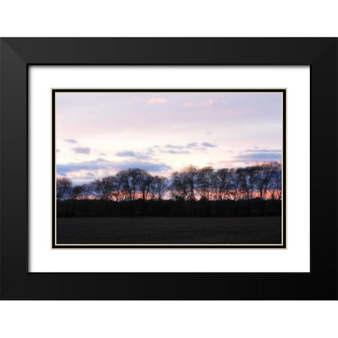 Winter Sunset I Black Modern Wood Framed Art Print with Double Matting by Hausenflock, Alan